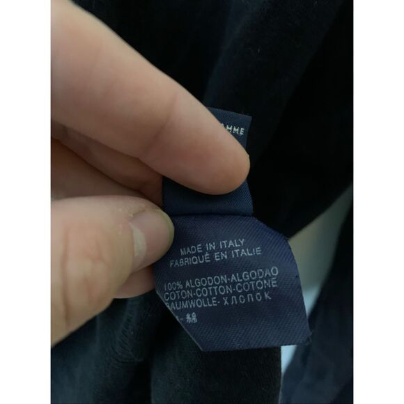 Vilebrequin made in Italy cotton sweater dark navy turtle men's size XL - Picture 4 of 4